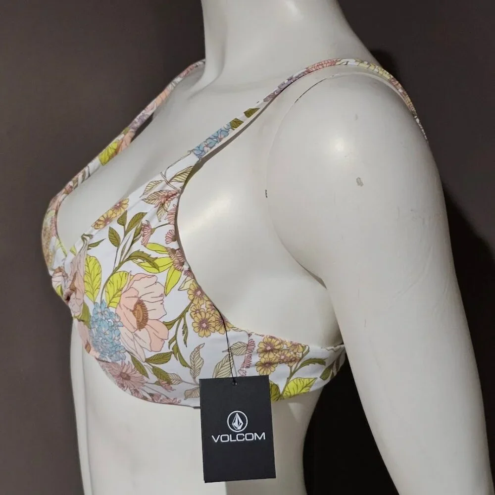 Volcom Big Poppy V-Neck Bikini Top - Picture 3 of 8